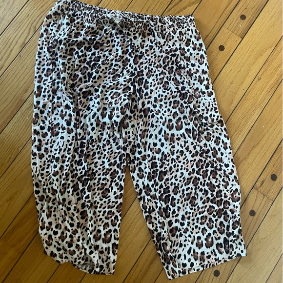 Soma Other - NWT Soma jaguar cool nights cropped pajama pants XL animal print sleep wear